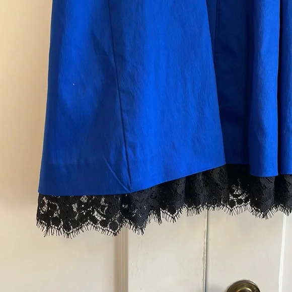 Guess Royal Blue Lace Hem Strapless Mini - BUNDLE ONLY - Picture 4 of 5